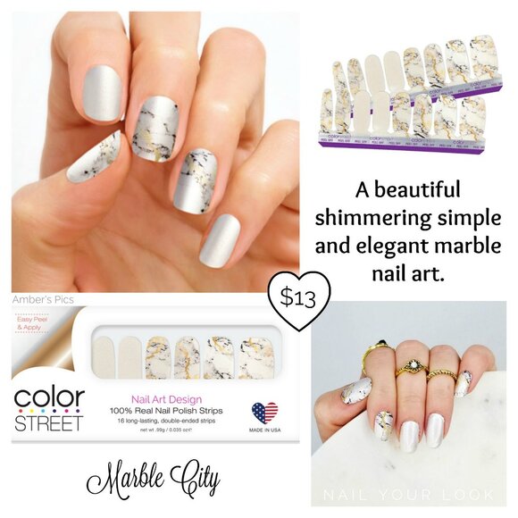 MARBLE CITY Color Street Nail Set - Picture 1 of 4